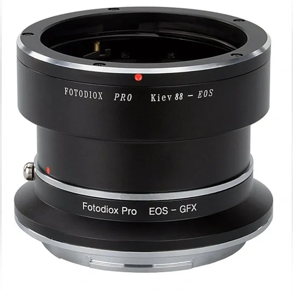 New Pro Lens Mount Double Adapter Kiev 88 SLR and Canon EOS